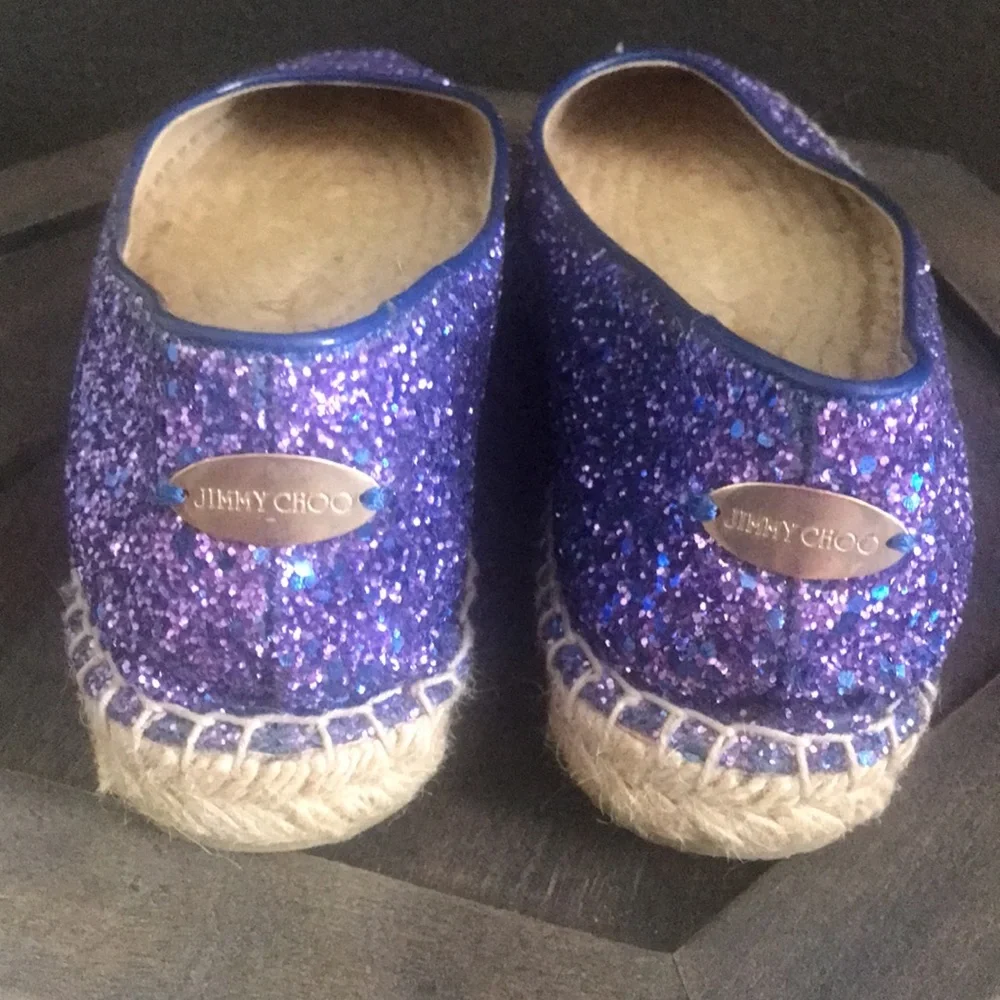 🛑 1 hour sale. Jimmy Choo, Like New, sparkle espadrilles - Picture 6 of 11